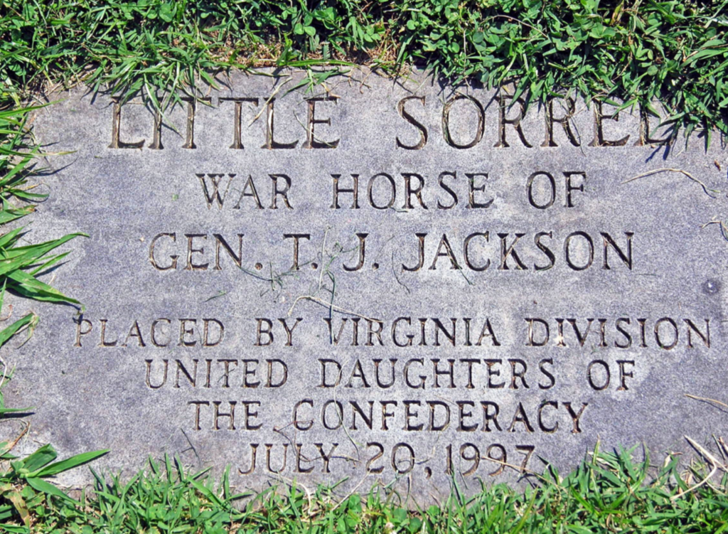 War Horse Little Sorrel, Head Stone