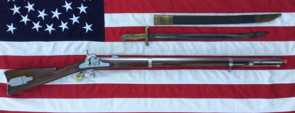 1860 Harper’s Ferry Rifle & Saber Bayonet