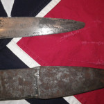 Confederate Bowie Knife Tip & Scabbard
