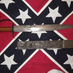 Confederate Bowie Knife & Tin Scabbard