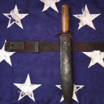 Confederate Side Knife, Scabbard and Belt