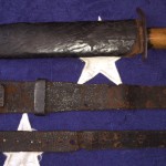 Confederate Knife and Belt Rig, Close Up
