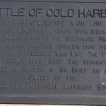 Battle of Cold Harbor, Plaque