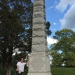 Eugene West at the William Mahone Monument