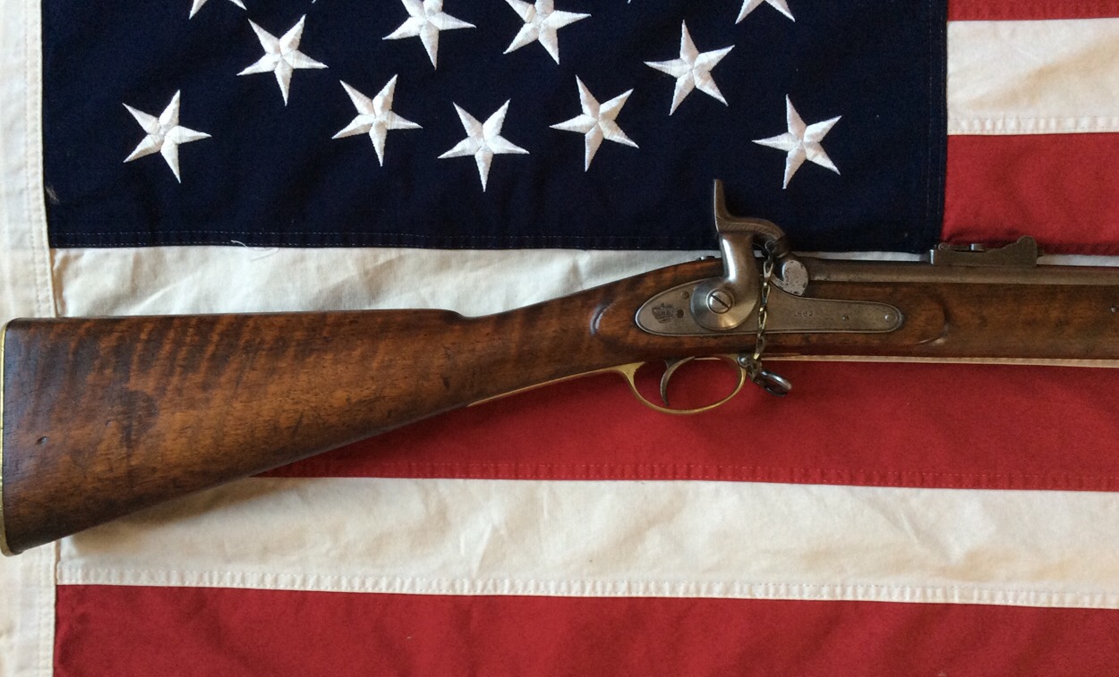 P-1853 Type III rifle Musket Enfield, Tiger Wood Stock