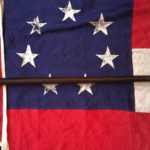 Confederate, Cloverleaf Tipped Flagstaff