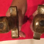 C.S. Star Artillery Sword Pommel, Left is Fake, Right is Authentic