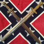 Confederate Artillery Sword, Top is Authentic, Bottom is Fake