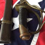 Confederate Enlisted-mans Cavalry Sword, Grip and Scabbard Throat