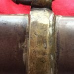 Confederate Sword, Brass Mount Casting Flaws