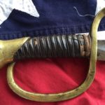 Haiman Artillery Sword Guard, Leather Grip & Single Wire Wrap