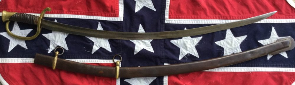 Confederate Artillery Sword & Scabbard