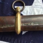 Confederate Artillery Scabbard Crude Solder Seam