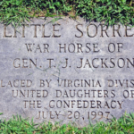 War Horse Little Sorrel, Head Stone