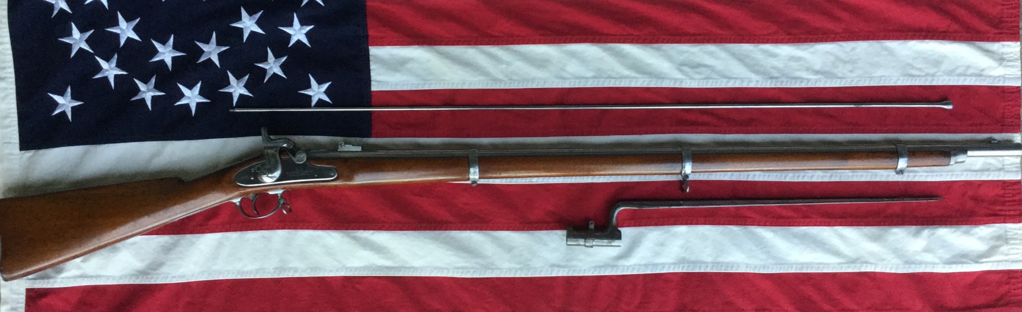 Colt Model 1861 Rifle Musket, Ramrod, Socket Bayonet