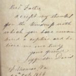 Jefferson Davis Letter To Jacob A. Walter